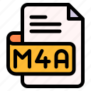 m4a, file, type, format, extension, document