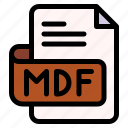 mdf, file, type, format, extension, document