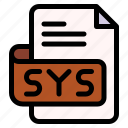sys, file, type, format, extension, document