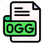 ogg, file, type, format, extension, document 