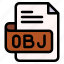 obj, file, type, format, extension, document 