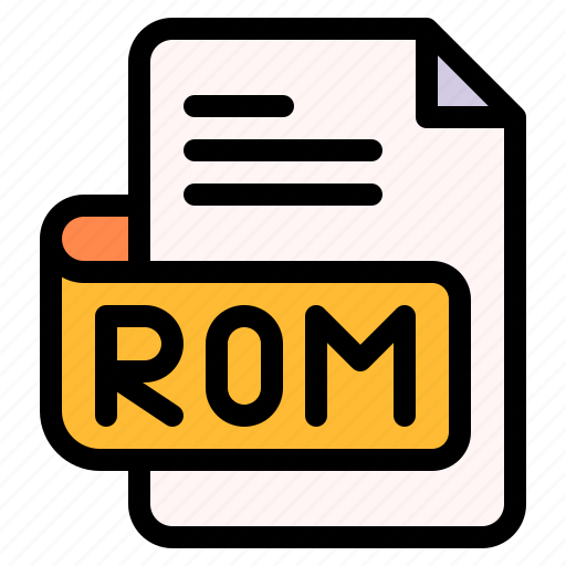 Rom, file, type, format, extension, document icon - Download on Iconfinder