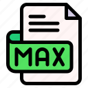max, file, type, format, extension, document