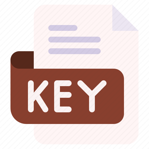 Key, file, type, format, extension, document icon - Download on Iconfinder