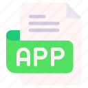 app, file, type, format, extension, document