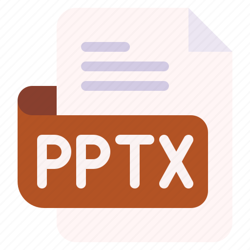 Pptx, file, type, format, extension, document icon - Download on Iconfinder