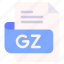 gz, file, type, format, extension, document 