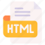 html, file, type, format, extension, document 