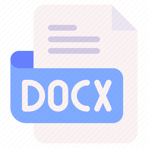 Docx, file, type, format, extension, document icon - Download on Iconfinder