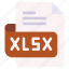 xlsx, file, type, format, extension, document 