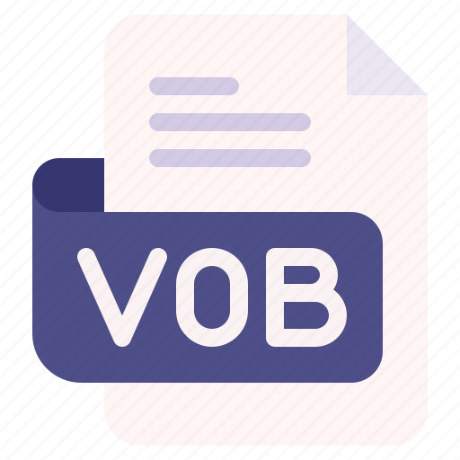 Vob, file, type, format, extension, document icon - Download on Iconfinder