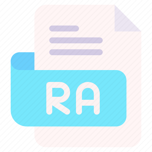 Ra, file, type, format, extension, document icon - Download on Iconfinder
