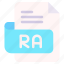 ra, file, type, format, extension, document 