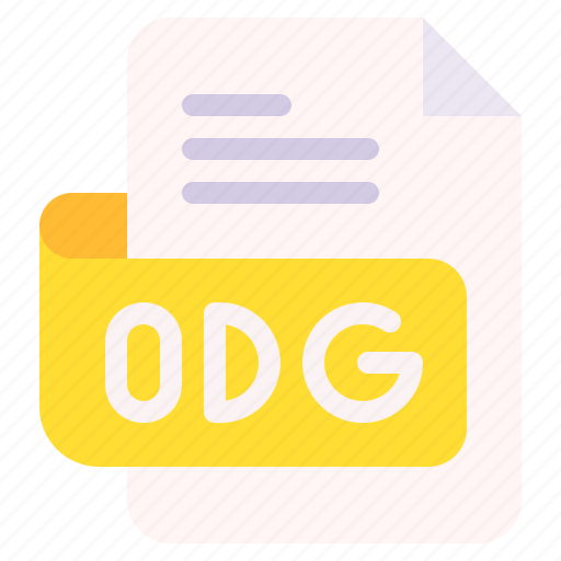 Odg, file, type, format, extension, document icon - Download on Iconfinder