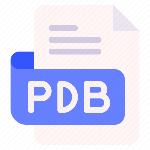 Pdb, file, type, format, extension, document icon - Download on Iconfinder