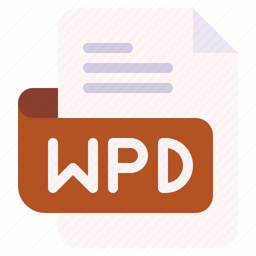Wpd, file, type, format, extension, document icon - Download on Iconfinder