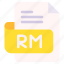 rm, file, type, format, extension, document 