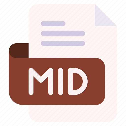 Mid, file, type, format, extension, document icon - Download on Iconfinder