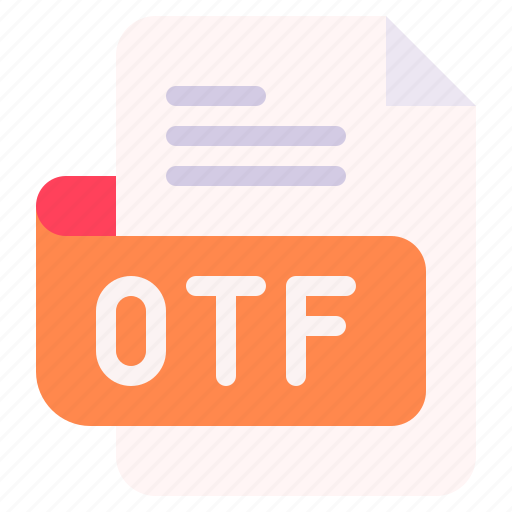Otf, file, type, format, extension, document icon - Download on Iconfinder
