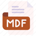 mdf, file, type, format, extension, document