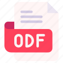 odf, file, type, format, extension, document