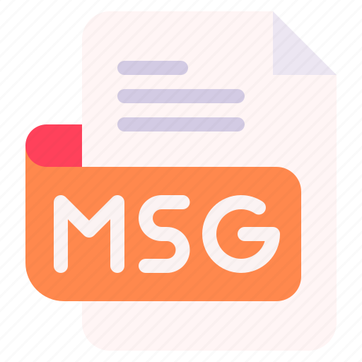 Msg, file, type, format, extension, document icon - Download on Iconfinder