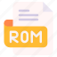 rom, file, type, format, extension, document 
