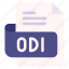odi, file, type, format, extension, document 