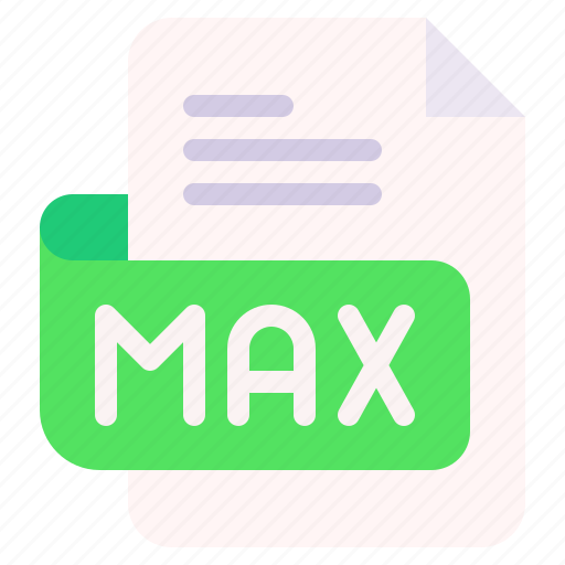 Max, file, type, format, extension, document icon - Download on Iconfinder