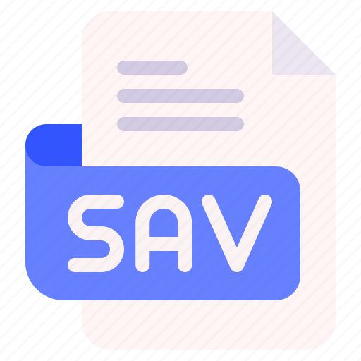 Sav, file, type, format, extension, document icon - Download on Iconfinder
