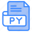 py, file, type, format, extension, document 
