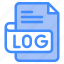 log, file, type, format, extension, document 