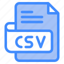 csv, file, type, format, extension, document