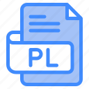 pl, file, type, format, extension, document