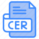 cer, file, type, format, extension, document