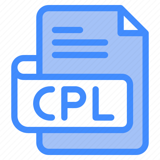 Cpl, file, type, format, extension, document icon - Download on Iconfinder