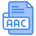 aac, file, type, format, extension, document