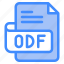 odf, file, type, format, extension, document 