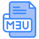 m3u, file, type, format, extension, document