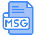 msg, file, type, format, extension, document