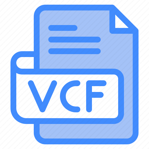 Vcf, file, type, format, extension, document icon - Download on Iconfinder