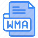 wma, file, type, format, extension, document