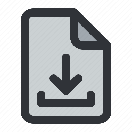 File, arrow, document, download, files icon - Download on Iconfinder
