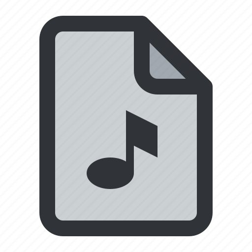 File, audio, document, files, music, sound, type icon - Download on Iconfinder