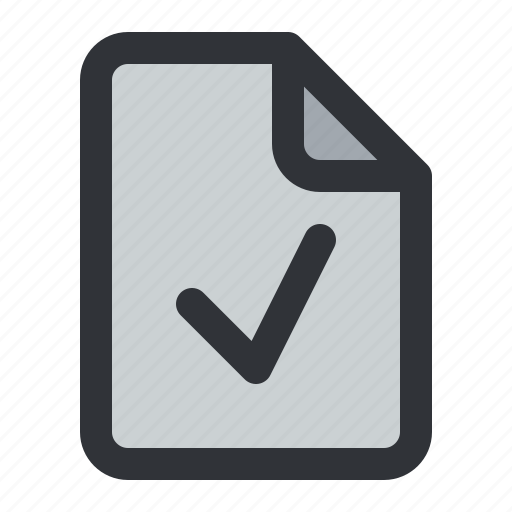 File, check, document, files, verified icon - Download on Iconfinder