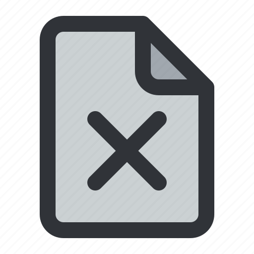 File, delete, document, files, remove icon - Download on Iconfinder