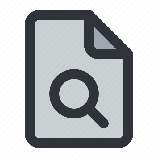 File, document, files, find, search icon - Download on Iconfinder