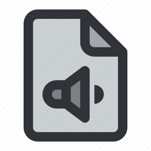 File, audio, document, files, sound, type icon - Download on Iconfinder