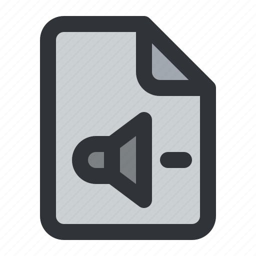 File, audio, document, files, sound, type icon - Download on Iconfinder
