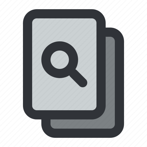 File, document, files, find, search icon - Download on Iconfinder
